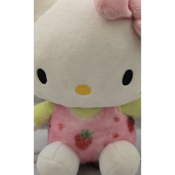 Sanrio Hello Kitty 12” Plush Easter Bunny Strawberry 2023 Rabbit Ears Bow - Picture 2 of 6